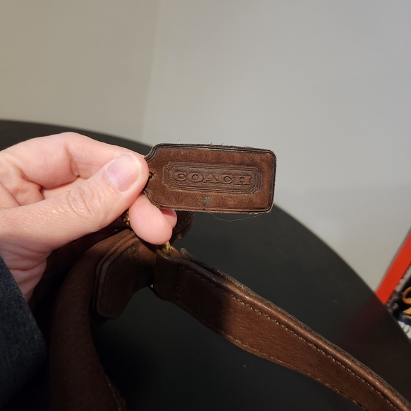 1996 Coach Vintage Sonoma Nubuc Small Bucket In Bramble - Picture 4 of 7